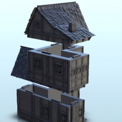 Medieval house with floor 1 |  | Hartolia miniatures