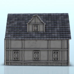 Medieval house with cellar exterior entrance 4