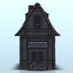 Medieval house with curved roof and dormer windows 5 |  | Hartolia miniatures