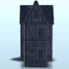 Medieval house with floor and entrance stair 6 |  | Hartolia miniatures