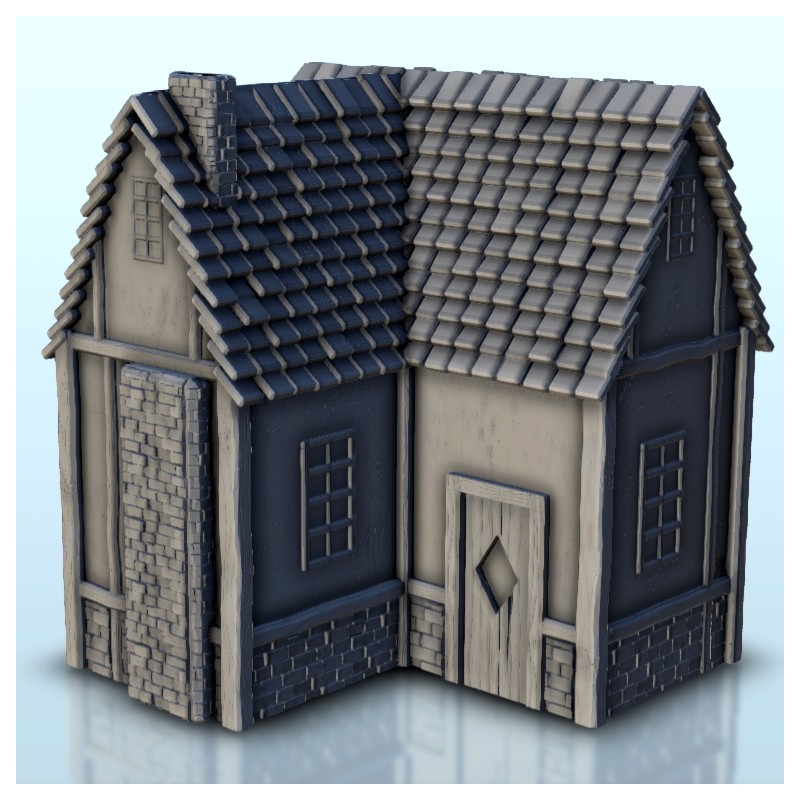 Medieval house with chimney 8 |  | Hartolia miniatures