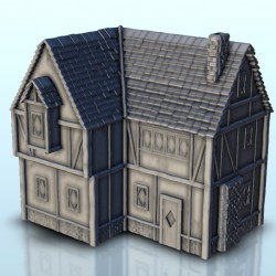 Maison médiévale avec cheminée 9