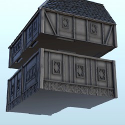 Medieval house with chimney 9