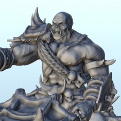 Orc hero with axe on boar 4