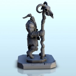Orc lord with animal head staff 5 |  | Hartolia miniatures