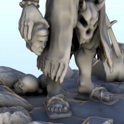 Orc execution scene on human body 6