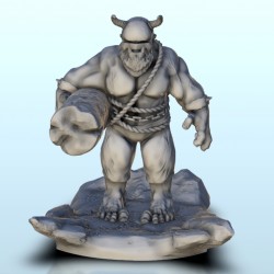Horned orc with tree trunk 7