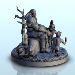 Orc family with father and children 9 |  | Hartolia miniatures