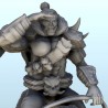 Orc lord in armor on wolf 12 |  | Hartolia miniatures