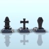 Set of three earthen tombstones 1 |  | Hartolia miniatures