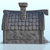 Medieval house with rounded roof and chimney 6 |  | Hartolia miniatures