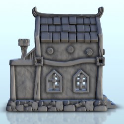 Medieval house with access stairs 8