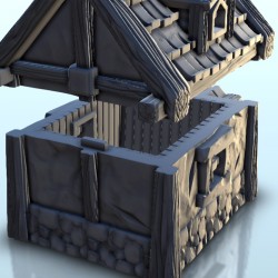 Medieval house with fireplace 10