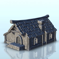 Medieval longhouse with chimney 12 |  | Hartolia miniatures