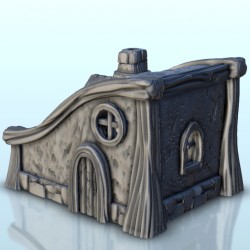 Petite maison médiévale avec toit ondulé 13