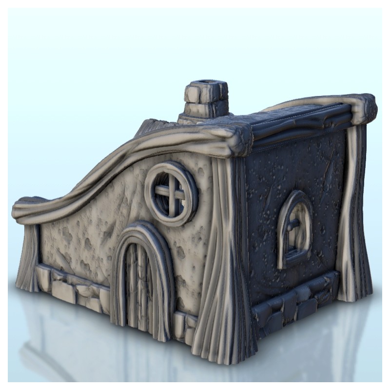 Tiny medieval house with corrugated roof 13 |  | Hartolia miniatures