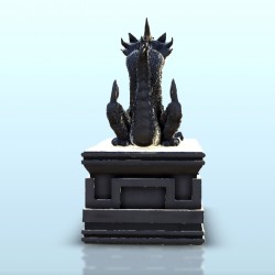 Statue of dragon on carved base 6 |  | Hartolia miniatures
