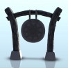 Oriental gong on wooden stand 8 |  | Hartolia miniatures