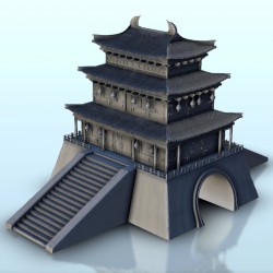 Two-stories palace with...
