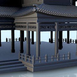 Large Asian belvedere with two-story roof 4 |  | Hartolia miniatures