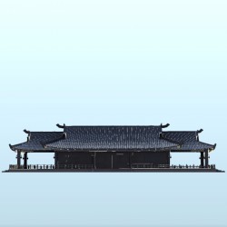 Asian longhouse with columns 7