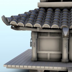 Raised Asian building with one floor 13