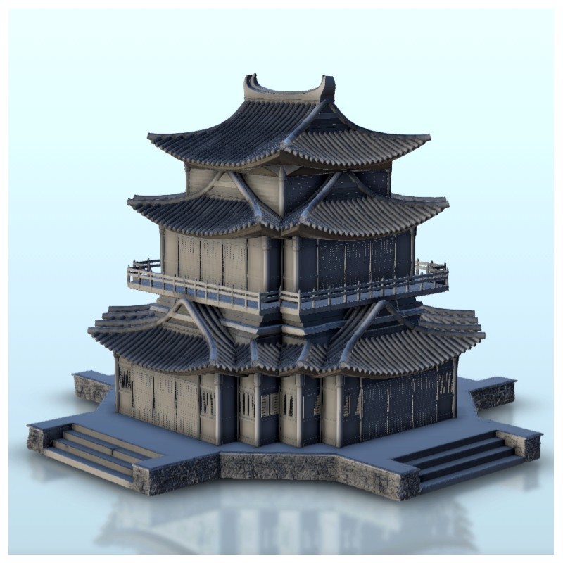 Octagonal two-stories pagoda 17