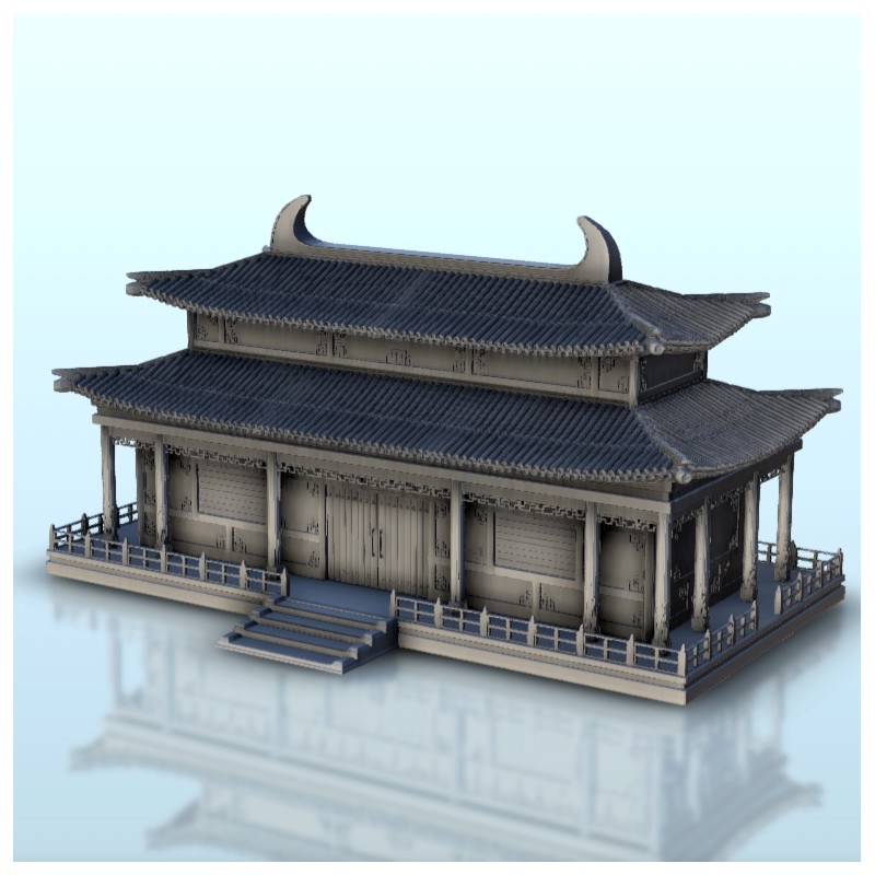 Asian house with two-story roof 19 |  | Hartolia miniatures