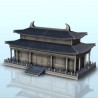 Asian house with two-story roof 19