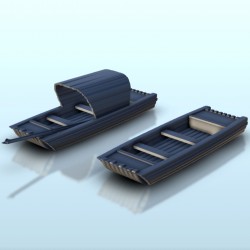 Set de deux barques en bois 2