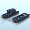 Set of two wooden boats 2