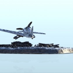 Airplane carcass of crashed Messerschmitt Bf 109 |  | Hartolia miniatures