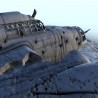 Airplane carcass of crashed Petlyakov Pe-8