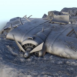 Airplane carcass of crashed Junkers Ju 52 '' Tante Ju '' |  | Hartolia miniatures