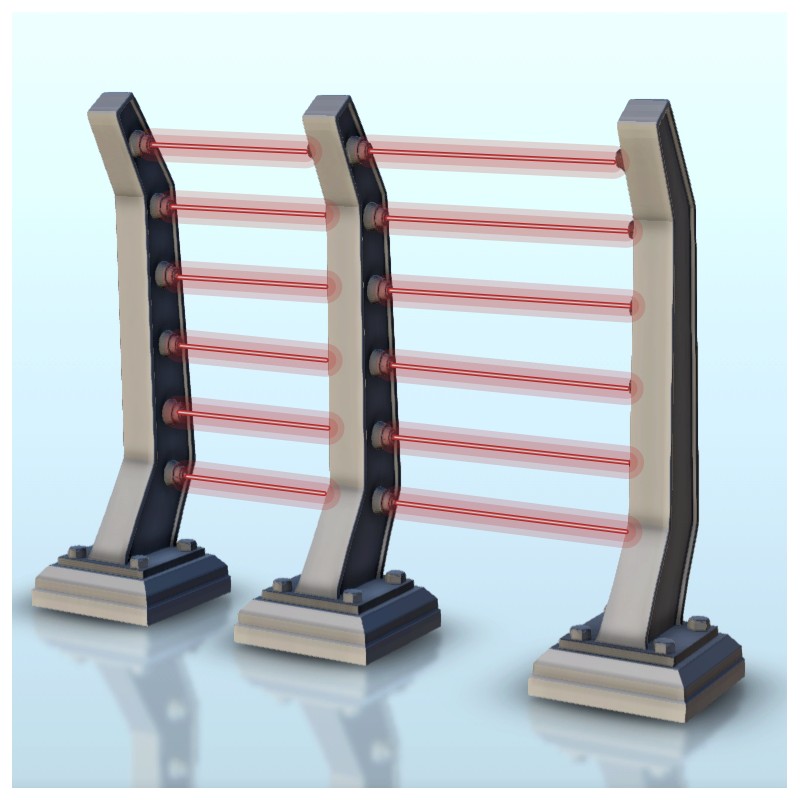 Set of three laser gates 2 (+ supported versions)