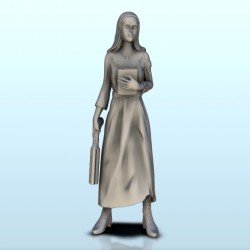Nun with Bible and powder pistol 8 (+ supported version)