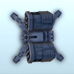 Tourelle double lance-missiles 3 (+ version avec supports)
