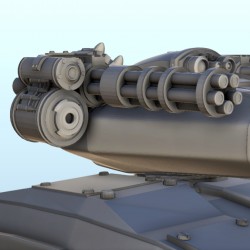 SF tank with main gun and miniguns 4 (+ supported version)